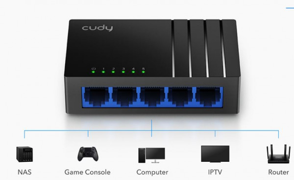Cudy GS105D Switch 5 puertos Gigabit