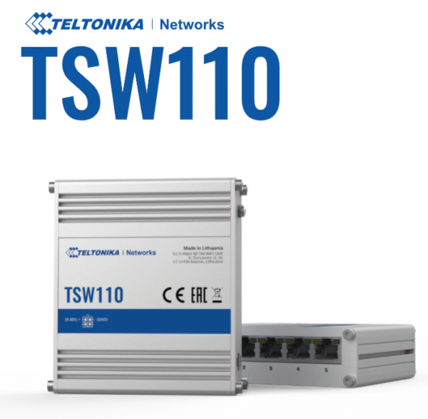 Teltonika Switch TSW110 5x Gigabit no gestionable L2