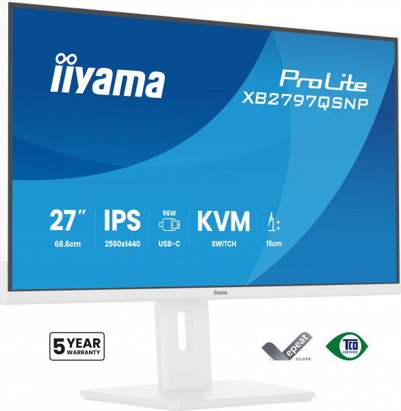 iiyama Prolite Monitor 27” QHD con base USB-C