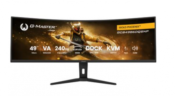 iiyama G-Master Gold Phoenix Monitor Gaming de 49 pulgadas, negro