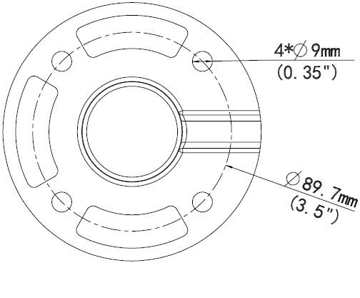 ALLNET IP Kamera zbh. Pendant mount/Decken for ALL-CAM2498-L