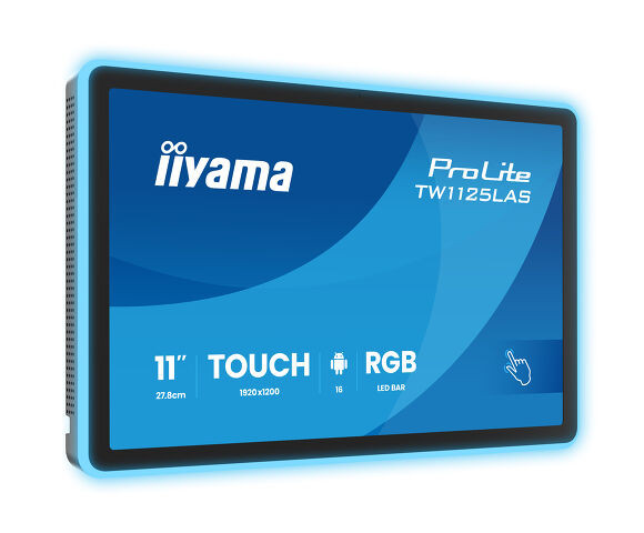 iiyama ProLite Pantalla interactiva táctil de 11 pulgadas, negro