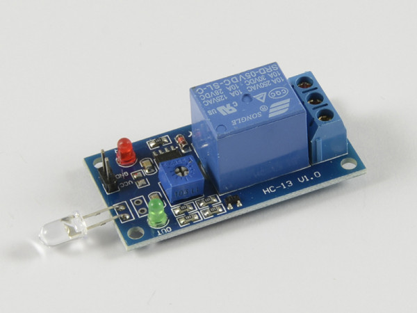 4duino Sensor de luz diodo con relé