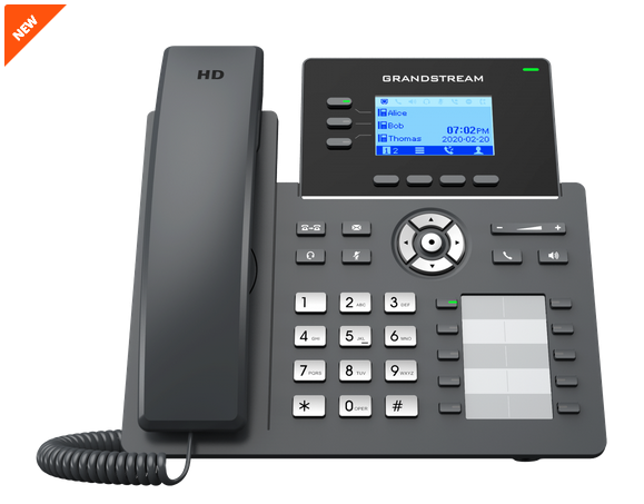 Grandstream Teléfono IP GRP-2604P Essential 3 Líneas (PoE)