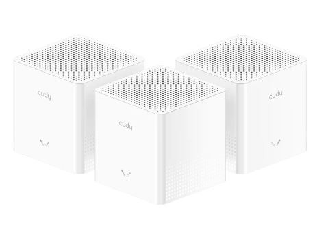 Cudy Sistema de red Wi-Fi 6 Mesh, Pack de 3